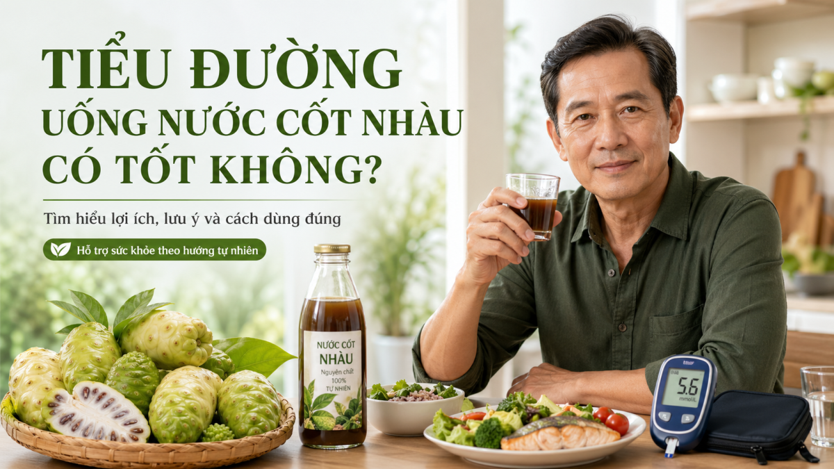 Tiểu đường uống nước cốt nhàu có tốt không? Những điều nên biết trước khi dùng
