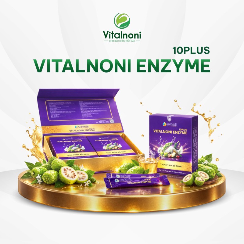 VITALNONI ENZYME 10PLUS Hộp 30 gói x 30ml/gói