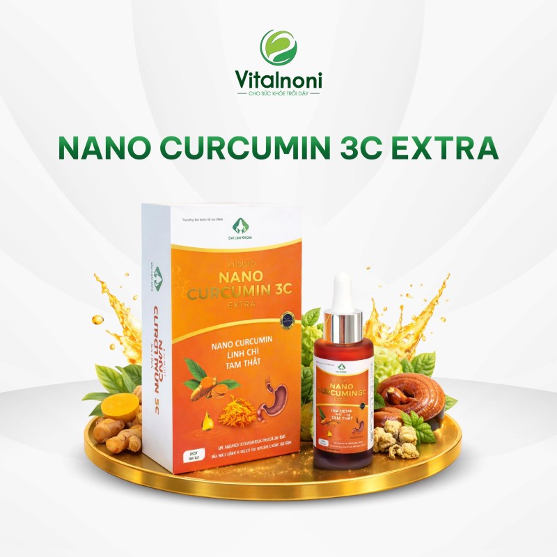 NANO CURCUMIN 3C EXTRA - LINH CHI TAM THẤT Chai 30ml