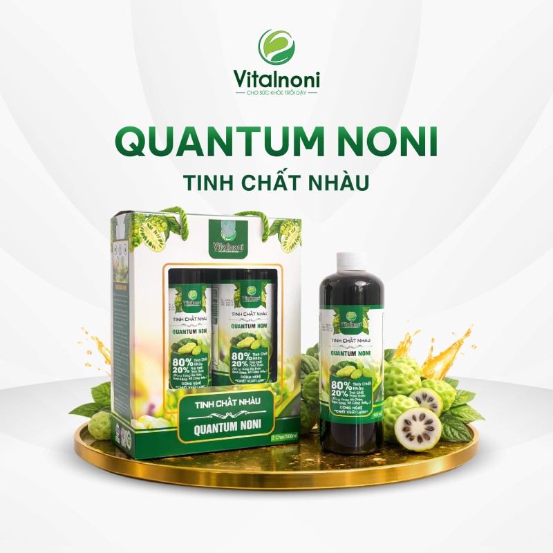 TINH CHẤT NHÀU QUANTUM NONI Hộp 2 chai x 500ml/chai