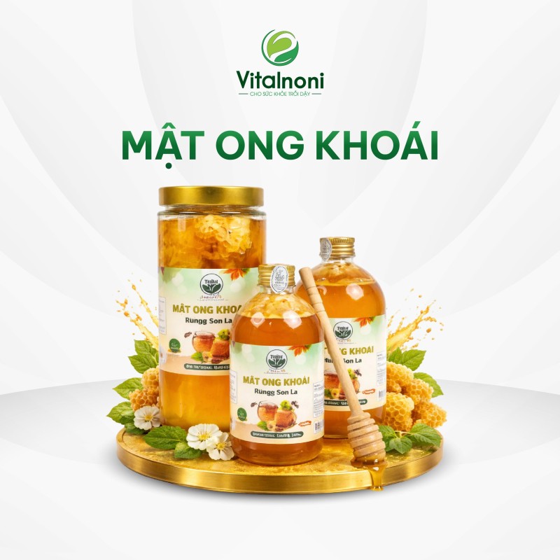 MẬT ONG KHOÁI KHÔNG SÁP Chai 1 lít